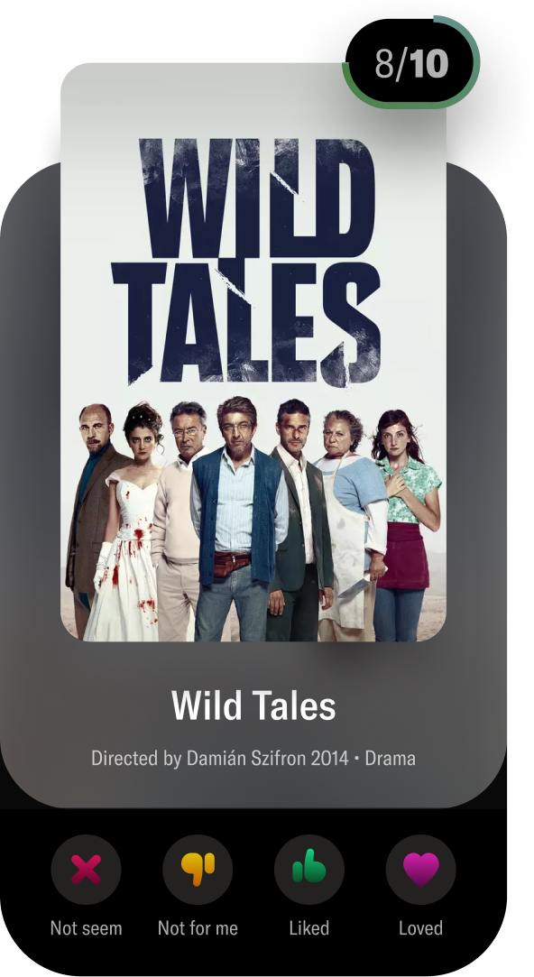Rating a movie in the Oorbi app